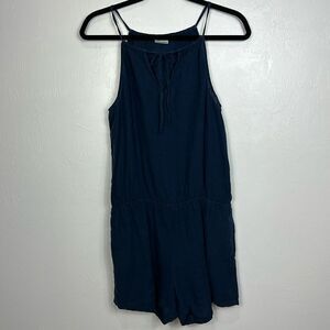 Hartford Alternative Classics Sleeveless Jumpsuit In Navy Blue Size 6